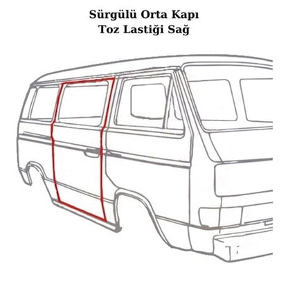 vw t3 sliding door tailgate and front door rubber seal set 1979 1992 25 3216
