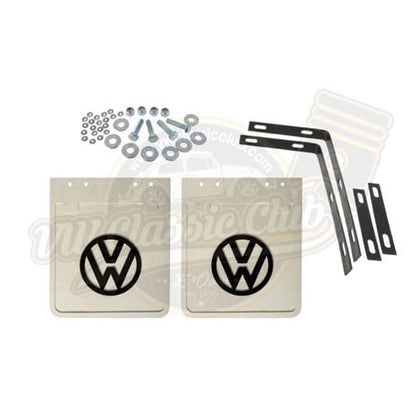 white mud flap set for vw t1 and t2 transporter 25 2984