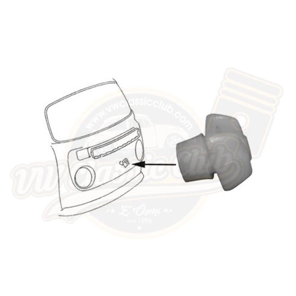 white plastic emblem clip for vw t2 transporter 25 2819 cc 1031