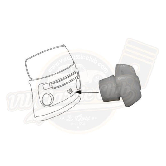 white plastic emblem clip for vw t2 transporter 25 2819 cc 1031