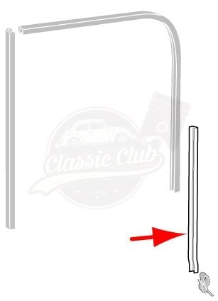 window channel guide rail for vw beetle 1100 1200 1958 1964 55 5605 q 2229
