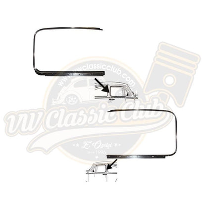 window frame trim set chrome for vw beetle 1100 1200 1955 1964 25 2978