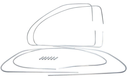 window frame trim set chrome front rear side for vw beetle 1100 1200 1958 1964 2