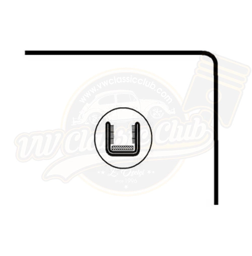 window inner scraper seal for beetle bus t1 t2 karmann ghia type 3 5 5064 a