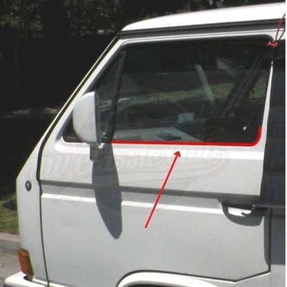 window scraper seal front side left outer right inner for vw t25 golf caddy 25 3