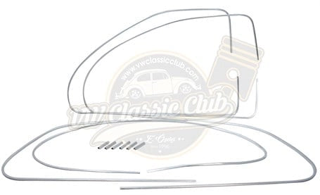 window trim molding set front rear side for vw beetle 1100 1200 1958 1964 25 273