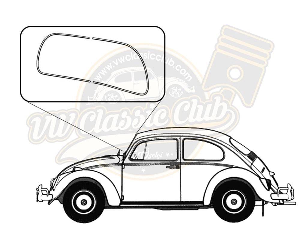 windshield trim molding for vw beetle 1200 1300 1965 1970 25 2963