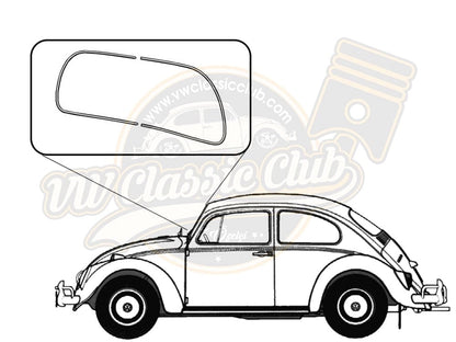 windshield trim molding for vw beetle 1200 1300 1965 1970 25 2963