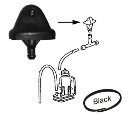 windshield washer nozzle for vw t2 t3 golf transporter 25 3000 s 7170