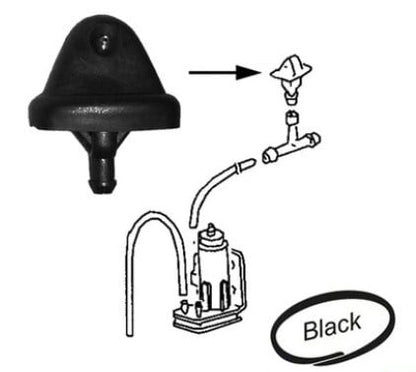 windshield washer nozzle for vw t2 t3 golf transporter 25 3000 s 7170