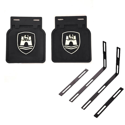 wolfsburg crest black mud flaps set for vw beetle karmann ghia type 3 25 3152
