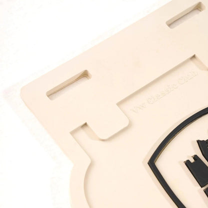 wolfsburg crest white mud flap set for classic vw beetle and karmann ghia 25 315