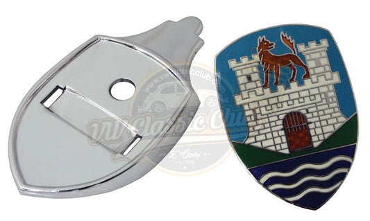 wolfsburg front hood emblem logo for vw beetle 1100 1200 2 2112 f c