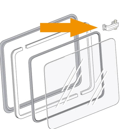 wolfsburg west pop out window latch chrome for vw t1 bus 55 5602 o 0531